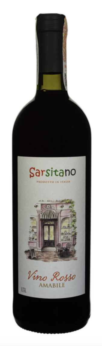 Вино Sarsitano Vino Rosso Amabile н/сол червоне 0.75 10%